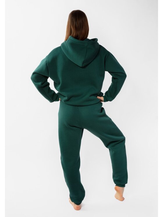 DKaren Sport DKaren Sport Komplet bluza i spodnie materiałowe Randi Zielony Classic Fit