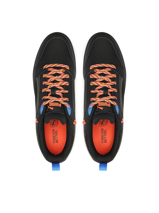 Black and orange puma sneakers cheap