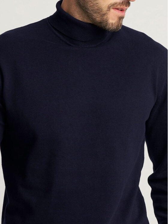 Willsoor Willsoor Sweter 59107 Granatowy Regular Fit