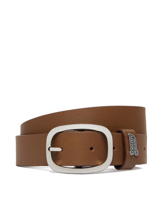 Tommy Jeans Curea Tjw Oval 3.0 Buckle AW0AW18812 Maro