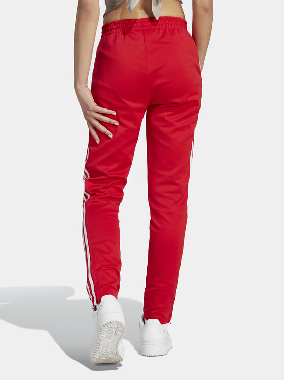 adidas adidas Sportinės kelnės adicolor SST IK6603 Raudona Slim Fit