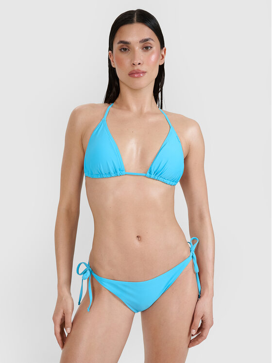 4F 4F Góra od bikini BEACHWEAR BASIC Turkusowy