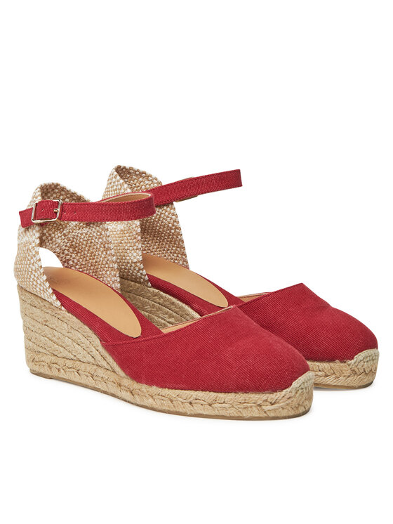 Castañer Castañer Espadrile Carol/6/002 021655 Rdeča