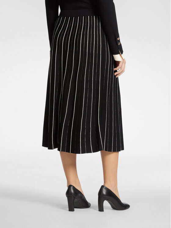 Elena Mirò Elena Mirò Spódnica midi 1627Z000064N0A1 Czarny A-Line Fit