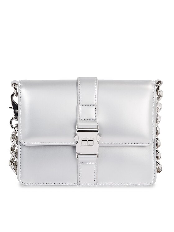 Tommy Jeans Tommy Jeans Käekott Tjw Item Crossover Metallic AW0AW14971 Hõbedane