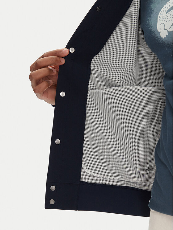 Lacoste Lacoste Kurtka bomber SH1045 Granatowy Regular Fit