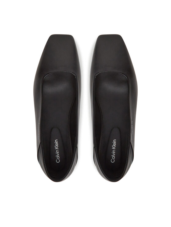 Calvin Klein Calvin Klein Baleriny Flat Ballerina - Lth HW0HW02463 Czarny