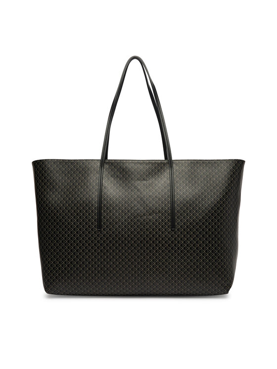 Calvin Klein Calvin Klein Geantă Emblem Aop Large Tote W/ Pouch LV04F3364G Negru