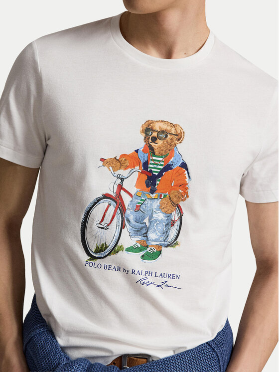 Polo Ralph Lauren Polo Ralph Lauren T-särk 710B16612002 Valge Regular Fit