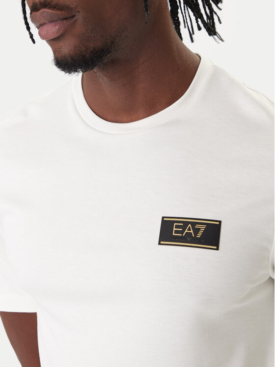EA7 Emporio Armani EA7 Emporio Armani Tričko 7M001331 AF13739 U0004 Écru Regular Fit