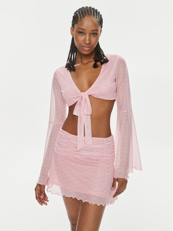 Juicy Couture Blúzka JCWCT23326 Ružová Slim Fit