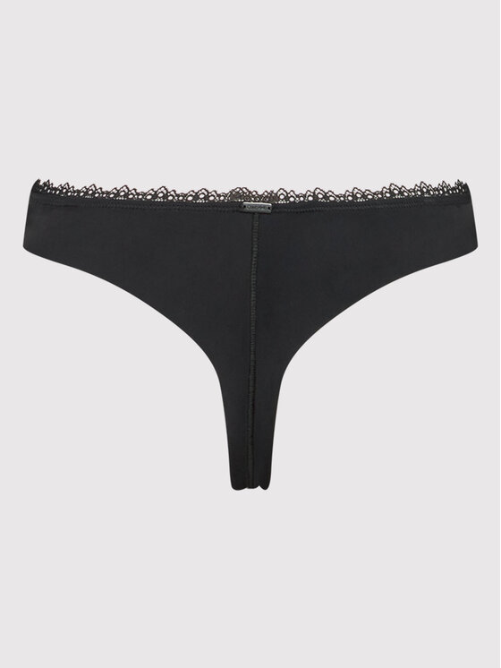 Calvin Klein Underwear Calvin Klein Underwear Стрінги 000QF6397E Чорний