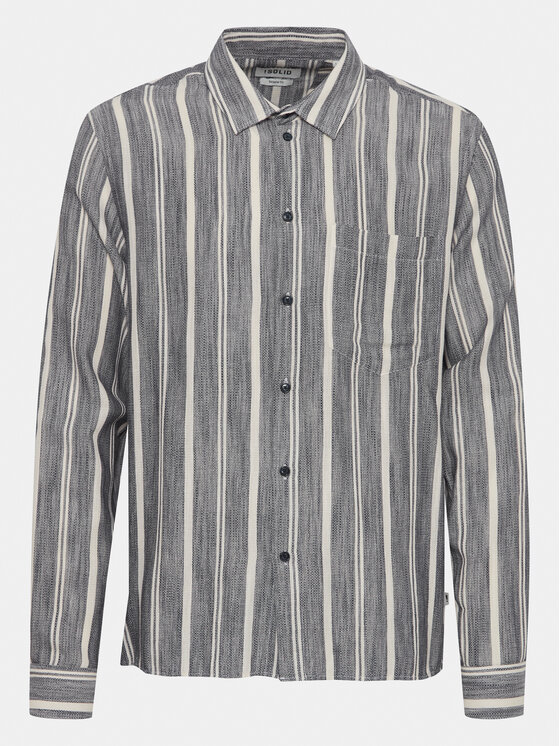 Solid Solid Cămașă 21108155 Albastru Regular Fit