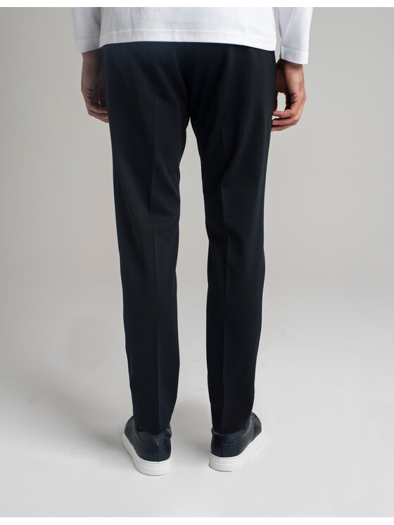 Borgio Borgio Spodnie garniturowe gavello_g Granatowy Slim Fit