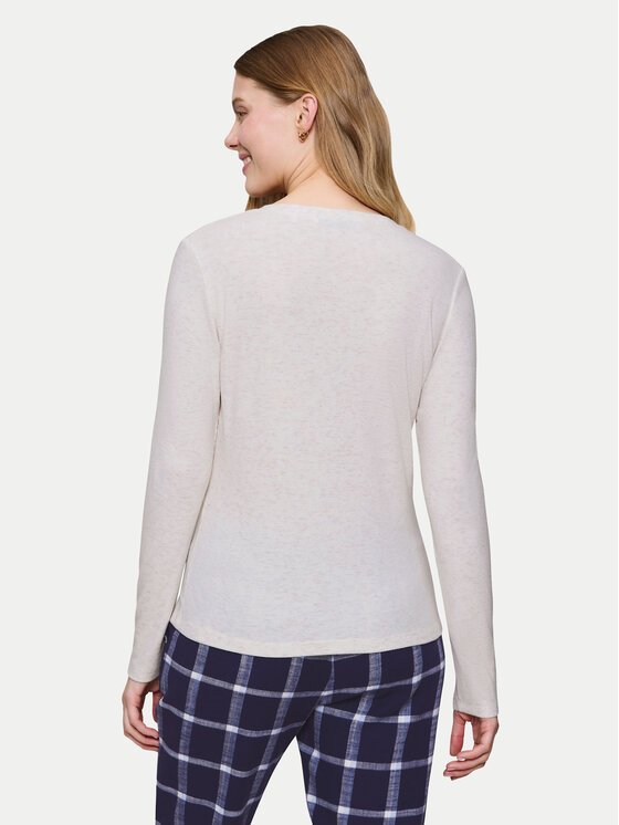 Triumph Triumph Cămașă pijama Mix&Match 10225031 Écru Regular Fit