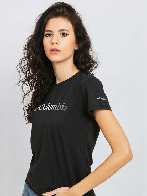 Columbia Columbia T-Shirt EL2191-011 R. S Czarny Regular Fit