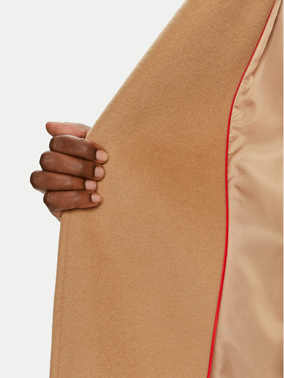 MAX&Co. MAX&Co. Wollmantel Longrun 2428016034200 Beige Regular Fit