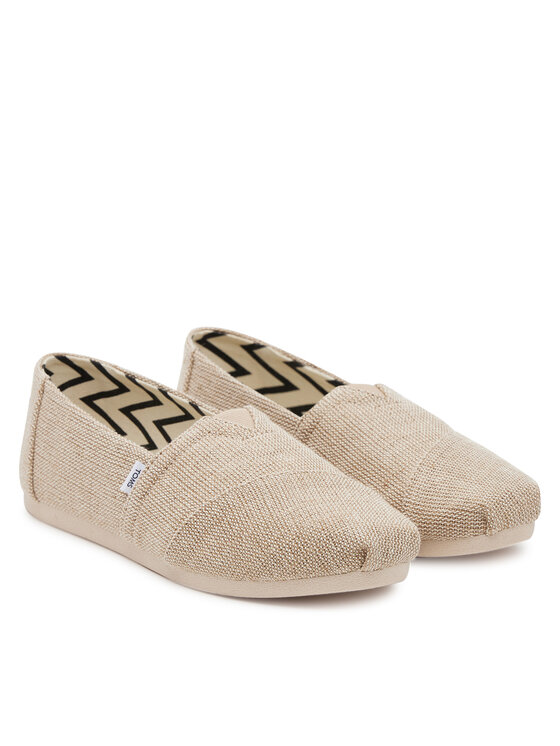 Toms Toms Туфлі Alpargata 10017719 Бежевий