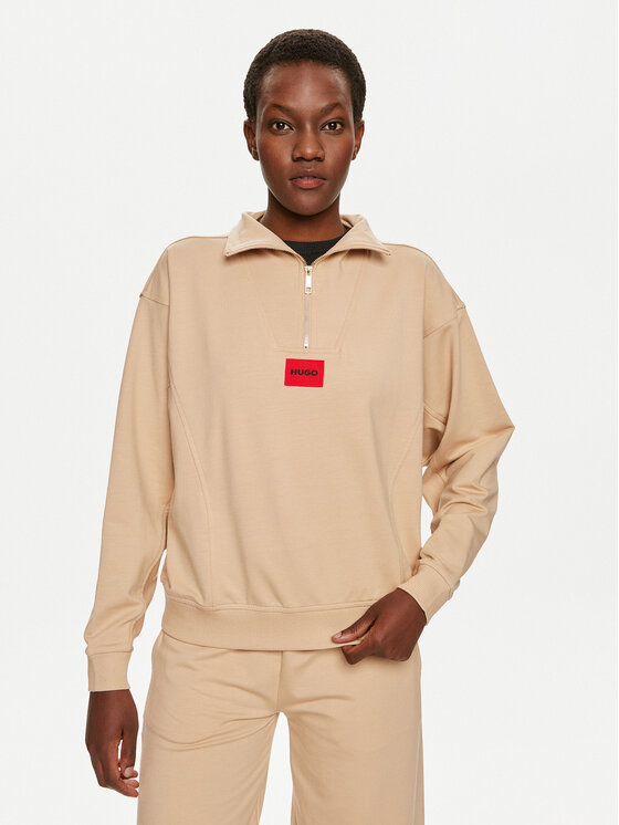 HUGO Hugo Džemperis Talua 50508701 Smėlio Relaxed Fit