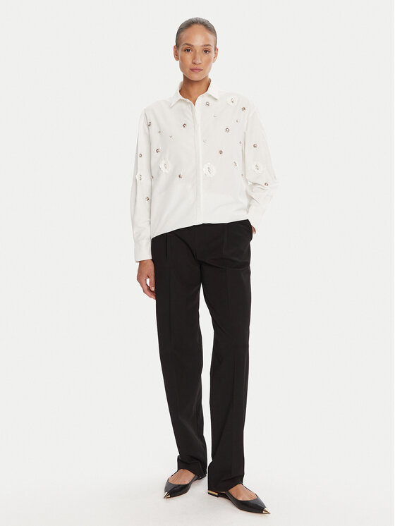 Bruuns Bazaar Bruuns Bazaar Camicia Chrisoula Beia BBW4201 Bianco Loose Fit