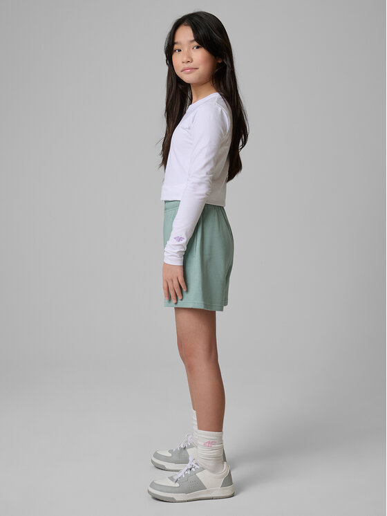 4F 4F Szorty sportowe BASIC+ Turkusowy Regular Fit