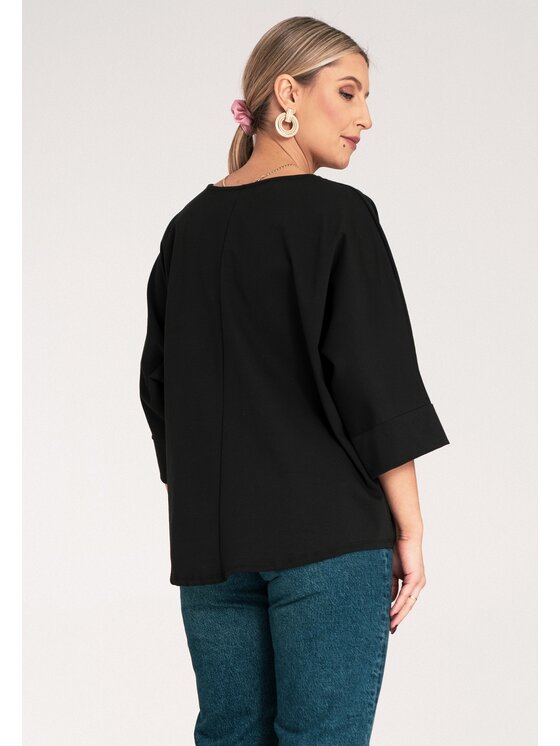 FIGL FIGL Blusa M1118 Nero Regular Fit