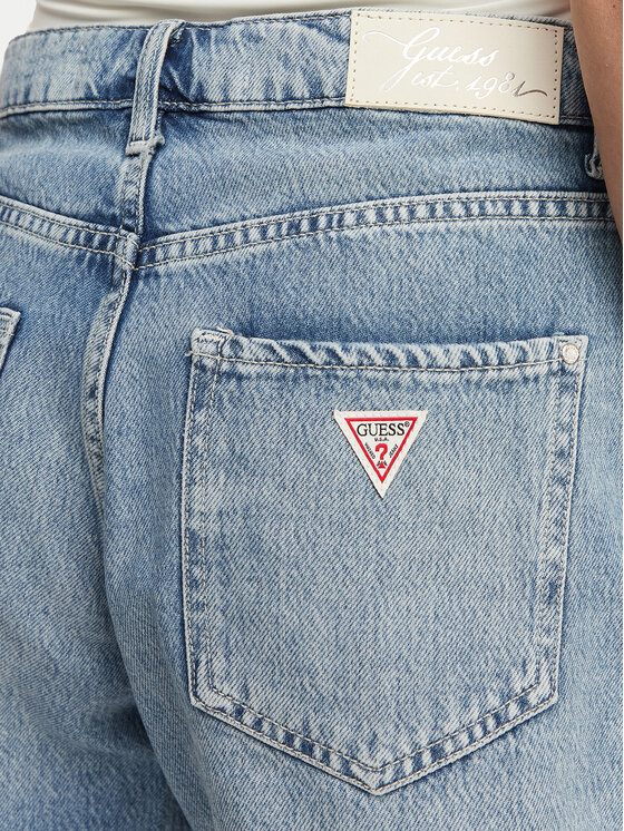 Guess Guess Džinsiniai šortai W6GD74 D0726 Mėlyna Regular Fit