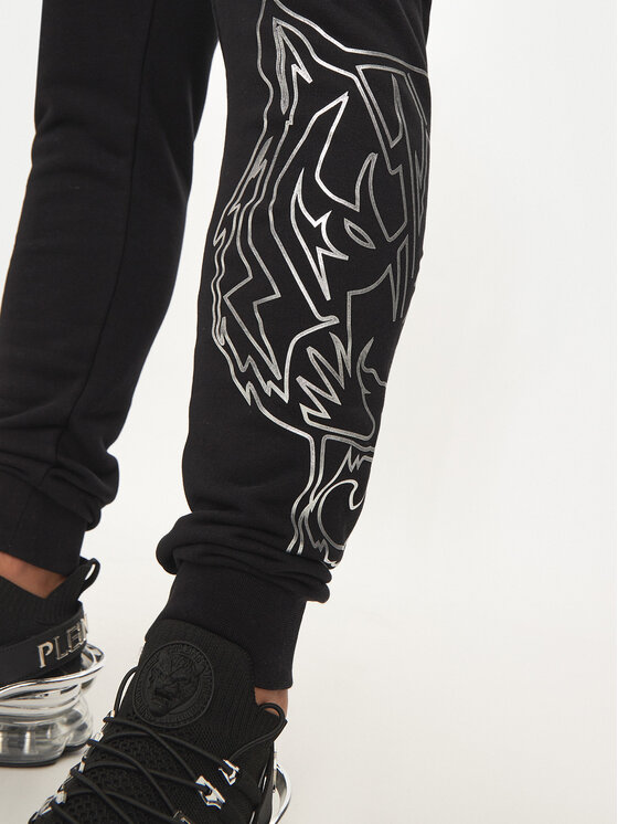 Plein Sport Plein Sport Παντελόνι φόρμας AADC MJT2449 STE003N Μαύρο Regular Fit