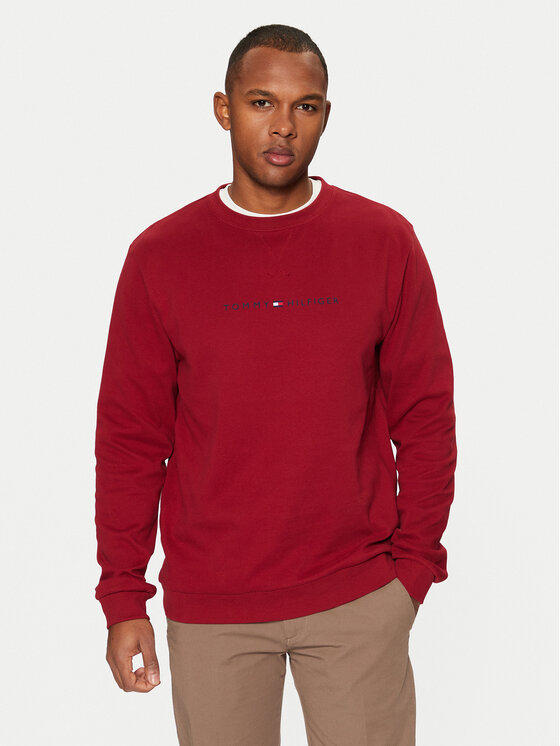 Férfi Pulóver Tommy Hilfiger, Méret: M, Piros, UM0UM03346
