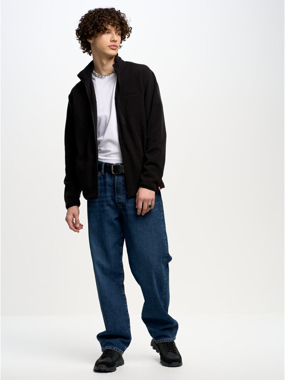 BIG STAR BIG STAR Bluza MALKOM_906_170 Czarny Basic Fit