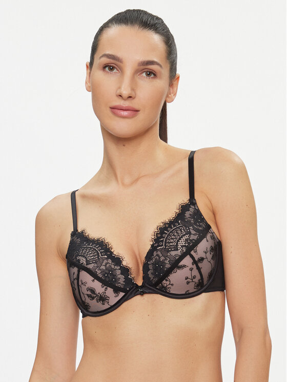 Hunkemöller Push-up krūšturis Sia Pp Push 203528 Melns