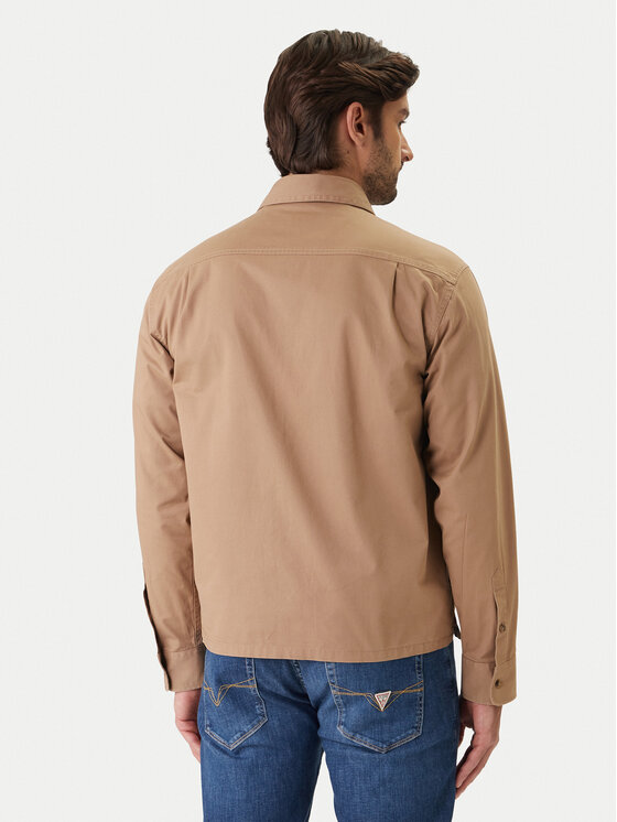 Guess Jeans Guess Jeans Πουκάμισο M6RH60 WJ921 Καφέ Boxy Fit