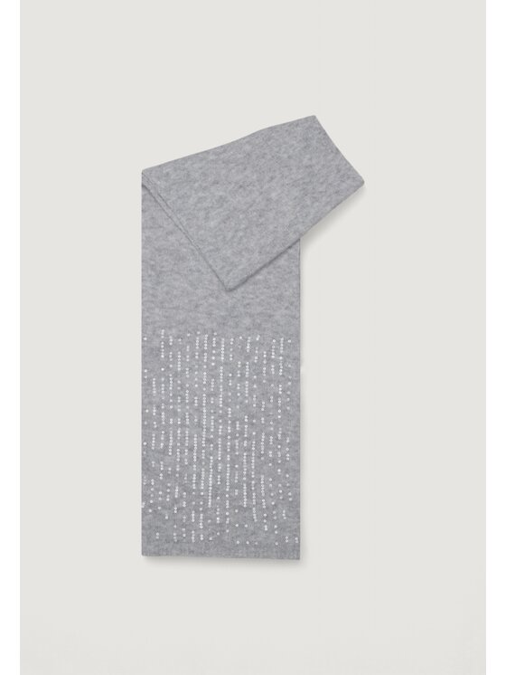 Pieces Pieces Κασκόλ Pcjulietta Long Sequins Scarf Bc Γκρι