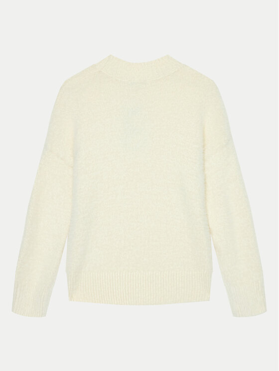 United Colors Of Benetton United Colors Of Benetton Bluză cu gât 19BAC200I Écru Regular Fit