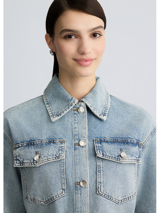 Liu Jo Liu Jo Giacca di jeans UA5276D023978817 Celeste Regular Fit