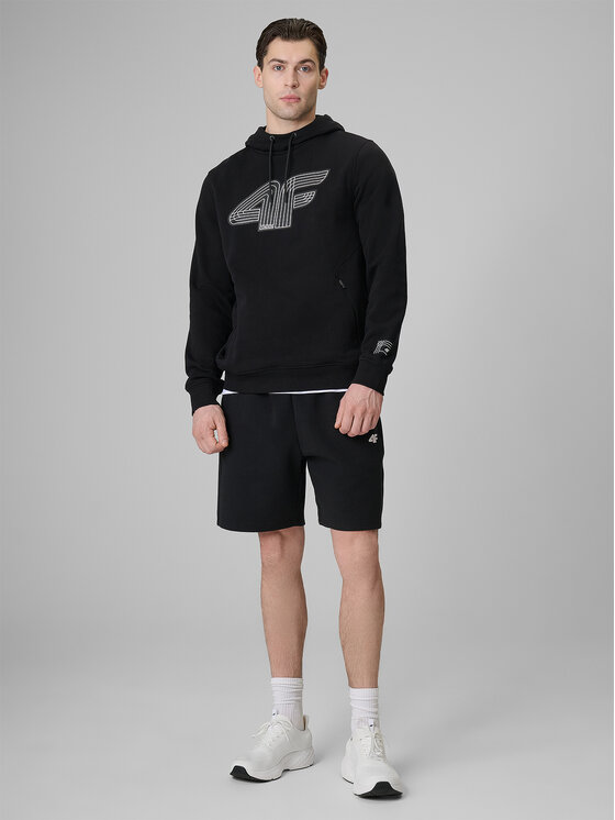 4F 4F Bluza COMMERCIAL 3 Czarny Regular Fit