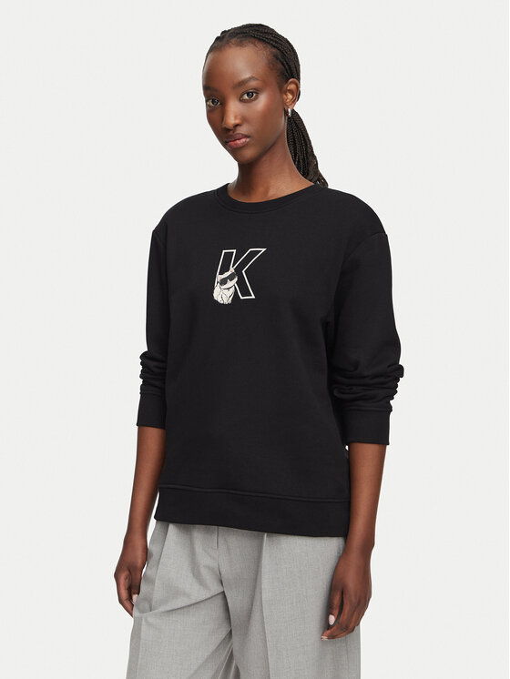 KARL LAGERFELD Hanorac B3W20047 Negru Regular Fit