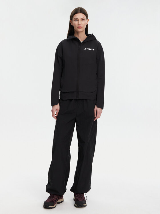 adidas adidas Softshell kabát Terrex Multi IX1487 Fekete Regular Fit