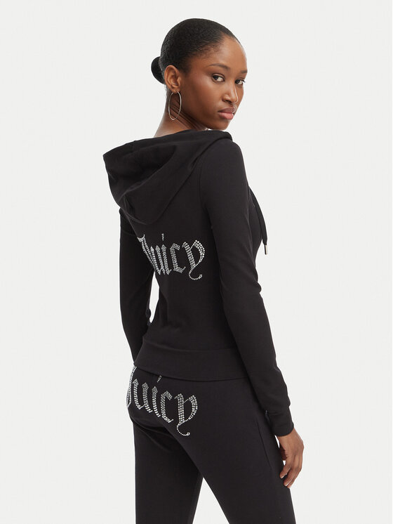 Juicy Couture Juicy Couture Bluza Oola JCWAS126306 Czarny Slim Fit