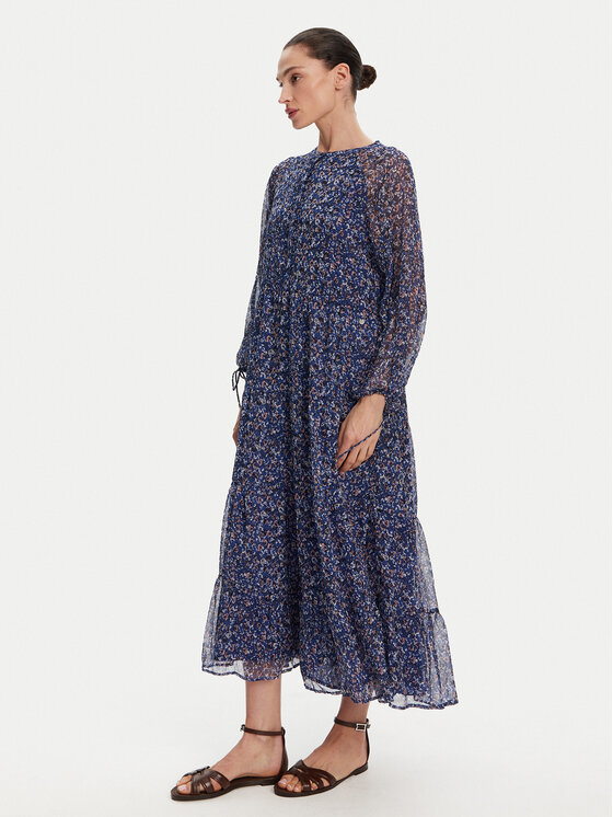 Pepe Jeans Pepe Jeans Každodenní šaty Ariana PL953631 Modrá Regular Fit