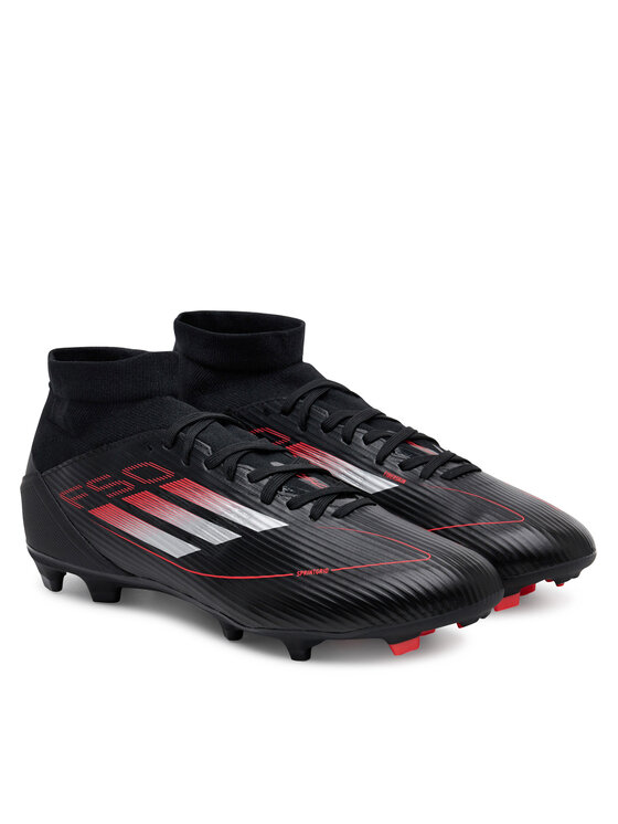 adidas adidas Buty do piłki nożnej F50 League Mid Firm/Multi-Ground JI0435 Czarny