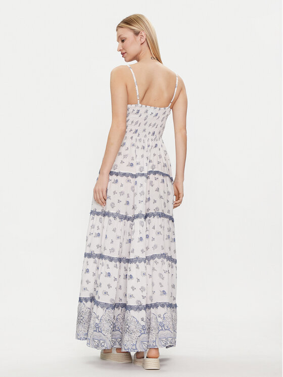 Iconique Iconique Літня сукня Joy IC24-038 Écru Regular Fit