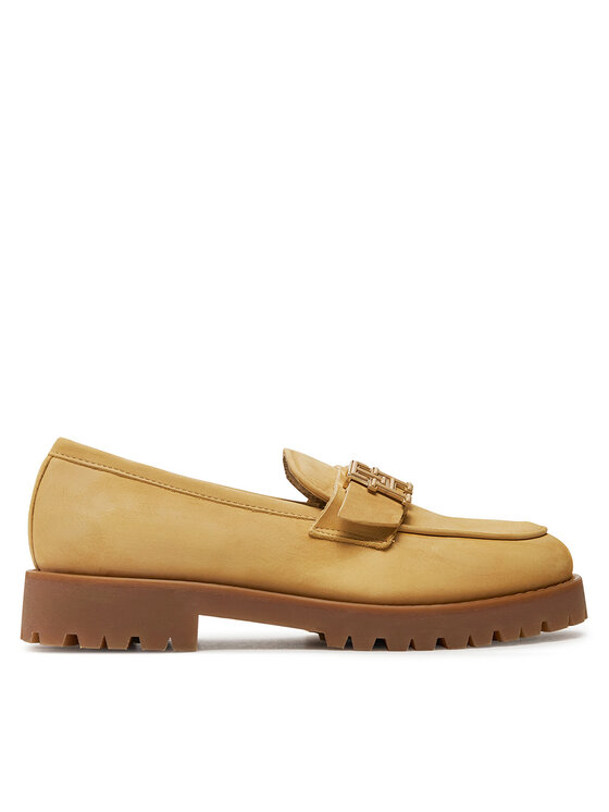 Tommy Hilfiger Loaferice Cleated Nubuck Boat Shoe FW0FW08062 Bež