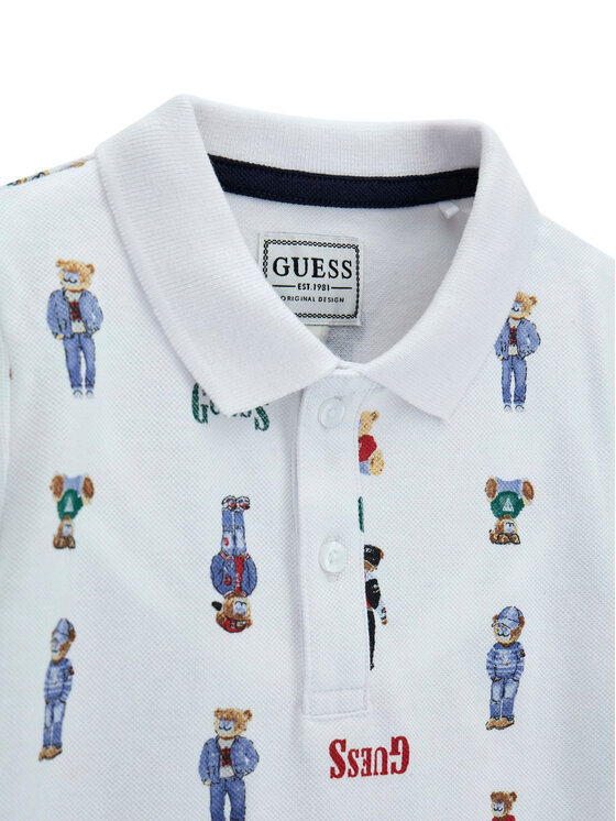 Guess Guess Polo majica N6RP01 KBV51 Bela