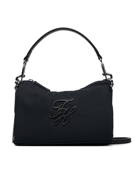 Tommy Hilfiger Tommy Hilfiger Kabelka Th Elevated Nylon Mini Crossover AW0AW18623 Černá