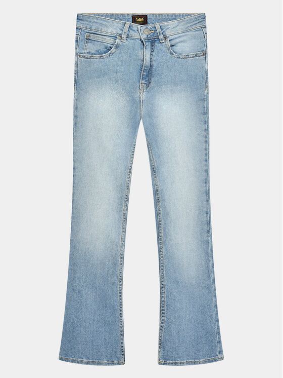 Lee Jeans hlače Breese Flare LEG5006 Modra Regular Fit