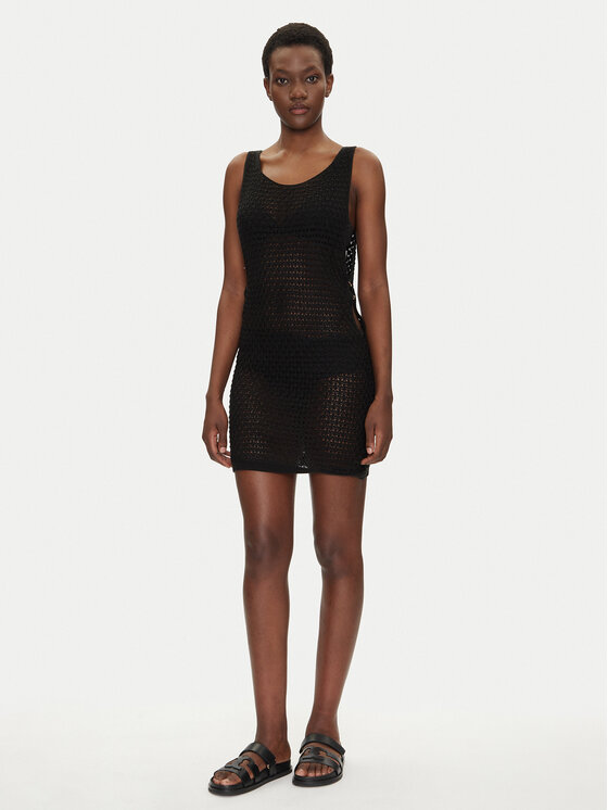 Guess Guess Haljina za plažu E5GK12 Z3N30 Crna Bodycon Fit