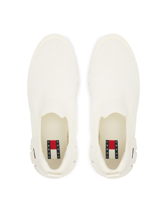 Tommy Jeans Tommy Jeans Sneakersy Tjw Chunky Knit Sneaker EN0EN03014 Bílá