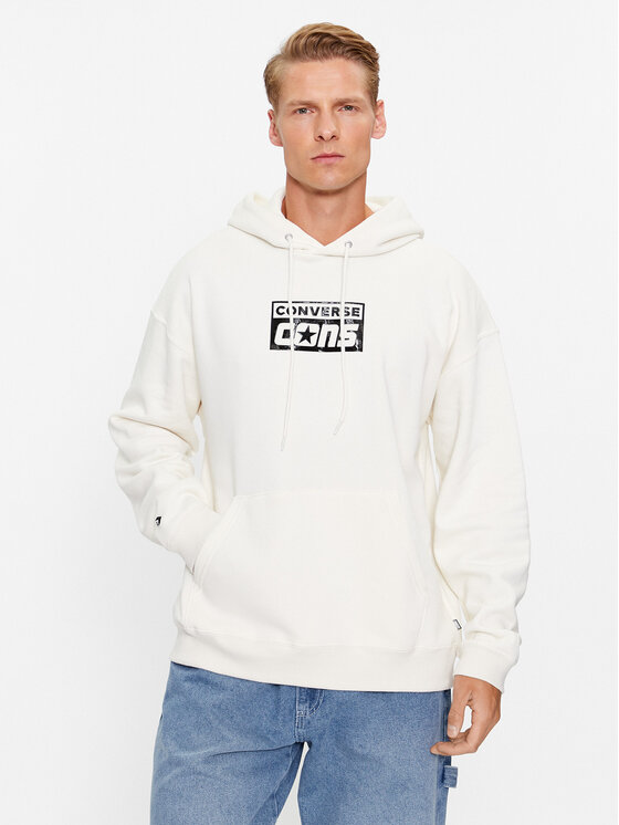 Converse Majica Dugih Rukava Cons Hoodie Bb 10024013-A07 Écru Regular Fit