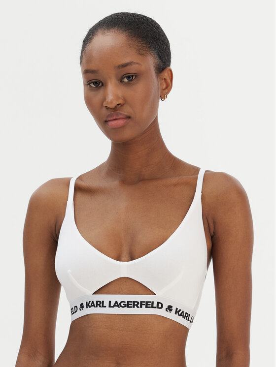 KARL LAGERFELD Sutien Bralette A1W47006 Alb